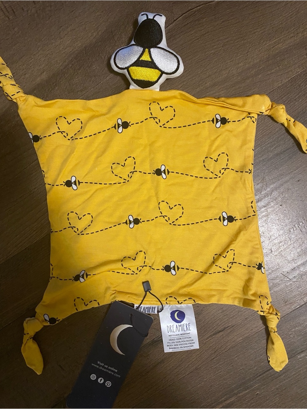 Dreamiere Yellow Bee Lovey NWT